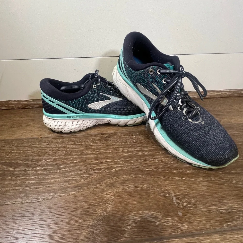 Brooks Ghost 11 Women's Running Shoes Navy/teal Size 10 - Picture 1 of 10